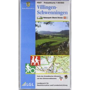 Landesamt für Geoinformation und Landentwicklung Baden-Württemberg (LGL) - GEBRAUCHT Villingen-Schwenningen 1 : 50 000. Topographische Freizeitkarte: Naturpark Obere Donau Blatt 1. Freizeitkarte mit Wander-, Radwegen und touristischer Infrastruktur - Prei