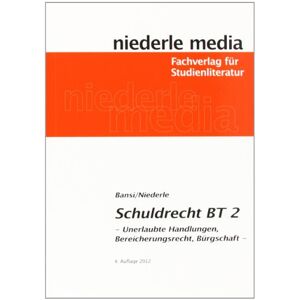 Sebastian Bansi - GEBRAUCHT Einführung in das Schuldrecht (BT) 2: Unerlaubte Handlungen, Bereicherungsrecht, Bürgerschaft - Preis vom 19.05.2024 04:53:53 h