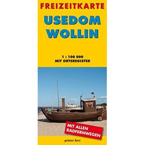 Lutz Gebhardt - GEBRAUCHT Freizeitkarte Usedom/Wollin: Mit allen Radfernwegen und Ortsregister. Maßstab 1:100.000. (Freizeitkarten) - Preis vom 19.05.2024 04:53:53 h