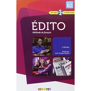 Elodie Heu - GEBRAUCHT Edito Nouveau B2 Podrecznik + CD i DVD - Preis vom 01.06.2024 05:04:23 h