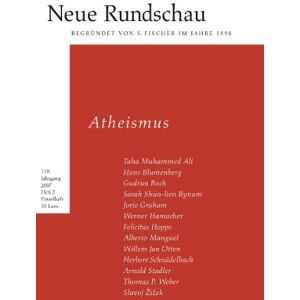 Balmes, Hans Jürgen - GEBRAUCHT Neue Rundschau 2007/2: Atheismus - Preis vom 20.05.2024 04:51:15 h