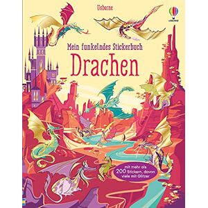 Fiona Watt - GEBRAUCHT Mein funkelndes Stickerbuch: Drachen: über 200 Sticker, davon viele mit Glitzer - Preis vom h