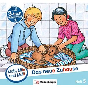 Helge Dr. Weinrebe - GEBRAUCHT Mats, Mila und Molli – Heft 5: Das neue Zuhause - Schwierigkeitsstufe A: Eine Geschichte in drei Schwierigkeitsstufen für Erstleser - Preis vom h