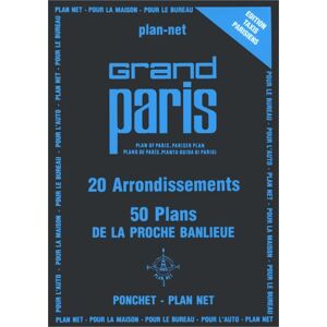 Ponchet - GEBRAUCHT Grand Paris 20 arrondissements + 50 plans de la proche banlieue (Plan Net) - Preis vom h