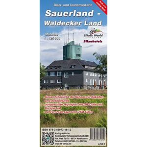 KKV Kartographische Kommunale Verlagsgesellschaft mbH - GEBRAUCHT Sauerland - Waldecker Land: Biker- und Tourismuskarte - Preis vom 01.06.2024 05:04:23 h