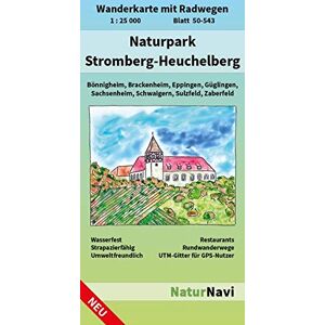 NaturNavi - Naturpark Stromberg-Heuchelberg: Wanderkarte mit Radwegen, Blatt 50-543, 1 : 25 000, Bönnigheim, Brackenheim, Eppingen, Güglingen, Sachsenheim, ... (NaturNavi Wanderkarte mit Radwegen 1:25 000)