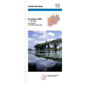 Blatt 12 - GEBRAUCHT Freizeitkarte Nordrhein-Westfalen, Bl.12, Krefeld, Nierslande - Preis vom 16.05.2024 04:53:48 h