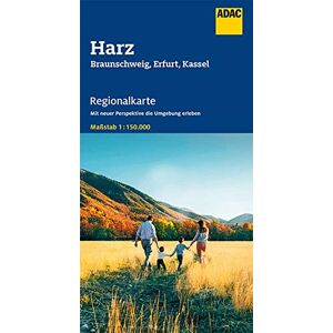 GEBRAUCHT ADAC Regionalkarte Blatt 8 Harz, Braunschweig, Erfurt, Kassel 1:150 000 (ADAC Regionalkarten 1:150.000) - Preis vom h