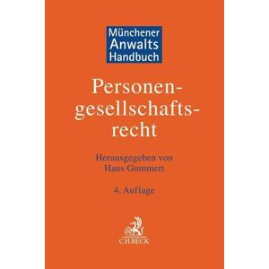 Hans Gummert - GEBRAUCHT Münchener AnwaltsHandbuch Personengesellschaftsrecht - Preis vom 21.05.2024 04:55:50 h
