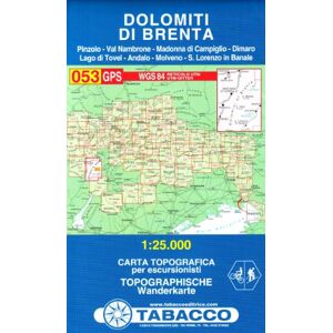 TABACCO - GEBRAUCHT Dolomiti di Brenta 1 : 25 000, Blatt 053 - Preis vom 21.05.2024 04:55:50 h