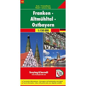 Freytag-Berndt und Artaria KG - GEBRAUCHT Franken - Altmühltal - Ostbayern, Autokarte 1:150 000, Blatt 10 - Preis vom h