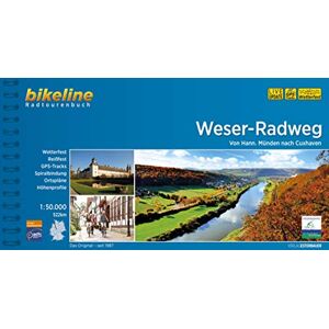 Esterbauer Verlag - GEBRAUCHT Weser-Radweg: Von Hann. Münden nach Cuxhaven, 1:50.000, 522 km, wetterfest/reißfest, GPS-Tracks Download, LiveUpdate (Bikeline Radtourenbücher) - Preis vom 20.05.2024 04:51:15 h