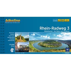 Esterbauer Verlag - Rhein-Radweg / Rhein-Radweg Teil 3: Mittelrheintal · Von Mainz nach Duisburg, 304 km, 1:75.000, wetterfest/reißfest, GPS-Tracks Download, LiveUpdate