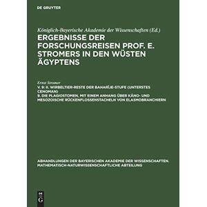 Ernst Stromer - II. Wirbeltier-Reste der Baharîje-Stufe (unterstes Cenoman) 9. Die Plagiostomen, mit einem Anhang über käno- und mesozoische Rückenflossenstacheln von ... Abteilung, 31,5, Band 31)