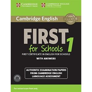 Cambridge English Language Assessment - GEBRAUCHT Cambridge English First 1 for Schools for Revised Exam from 2015 Student's Book Pack (Student's Book with Answers and Audio CDs (2)): Authentic ... Language Assessment (Fce Practice Tests) - Preis vom h