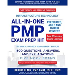 Darron Clark - GEBRAUCHT All-In-One PMP® EXAM PREP Kit,1300 Question, Answers, and Explanations, 240 Plus Flashcards, Templates and Pamphlet Updated for Jan 2021 Exam: Based on PMBOK 6th Ed - Preis vom 21.05.2024 04:55:50 h