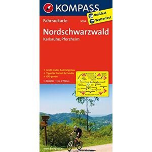 KOMPASS-Karten GmbH - GEBRAUCHT Nordschwarzwald - Karlsruhe - Pforzheim: Fahrradkarte. GPS-genau. 1:70000 (KOMPASS-Fahrradkarten Deutschland) - Preis vom 15.05.2024 04:53:38 h