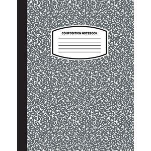 Blank Classic - Classic Composition Notebook: (8.5x11) Wide Ruled Lined Paper Notebook Journal (Charcoal Gray) (Notebook for Kids, Teens, Students, Adults) Back to School and Writing Notes