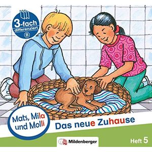 Helge Dr. Weinrebe - GEBRAUCHT Mats, Mila und Molli – Heft 5: Das neue Zuhause - Schwierigkeitsstufe B: Eine Geschichte in drei Schwierigkeitsstufen für Erstleser - Preis vom h