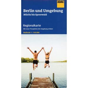 ADAC Regionalkarte Blatt 6 Berlin und Umgebung Müritz bis Spreeewald 1:150 000 -  Straßenkarten