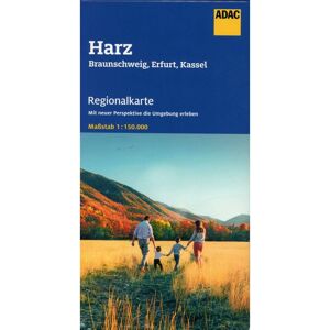 ADAC Regionalkarte Blatt 8  Harz, Braunschweig, Erfurt, Kassel 1:150 000 -  Straßenkarten