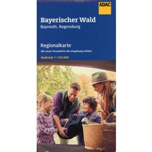 ADAC Regionalkarte Blatt 13 Bayerischer Wald, Bayreuth, Regensburg 1:150 000 -  Straßenkarten