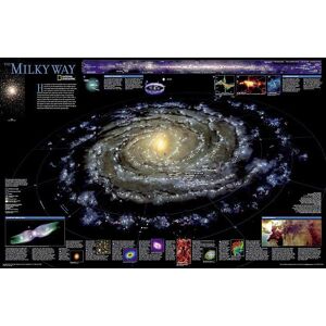 National Geographic Maps National Geographic Milky Way Wall Map - Laminated (31.25 X 20.25 In)