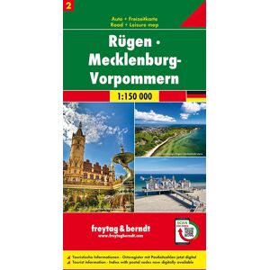 Freytag + Berndt Rügen - Mecklenburg-Vorpmmern Autokarte 1:150.000 Blatt 2