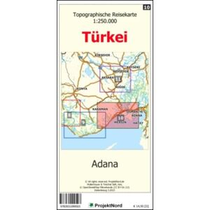 Mollenhauer und Treichel Adana - Topographische Reisekarte 1:250.000 Türkei (Blatt 10)