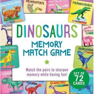 Peter Pauper Press Dinosaurs Memory Match Game (Set Of 72 Cards)