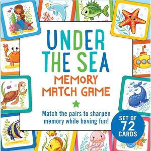 Peter Pauper Press Under The Sea Memory Match Game (Set Of 72 Cards)