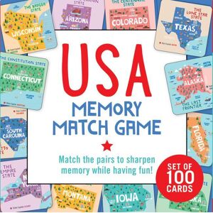 Peter Pauper Press Usa Memory Match Game (Set Of 100 Cards)