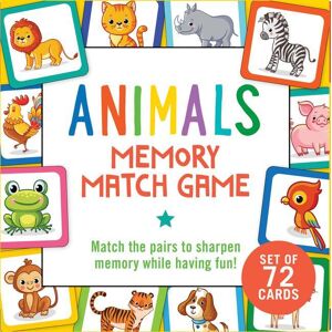 Peter Pauper Press Animals Memory Match Game (Set Of 72 Cards)