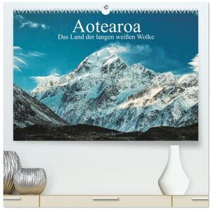 Calvendo Verlag Aotearoa - Das Land Der Langen Weißen Wolke (Hochwertiger Premium Wandkalender 2024 Din A2 Quer) Kunstdruck In Hochglanz