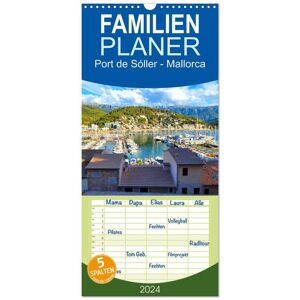 Familienplaner 2024 - Port De Sóller - Mallorca Mit 5 Spalten (Wandkalender 21 X 45 Cm) Calvendo
