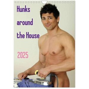 Hunks Around The House (Wall Calendar 2025 Din A4 Portrait) Calvendo 12 Month Wall Calendar