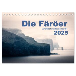 Färöer Archipel Im Nordatlantik (Tischkalender 2025 Din A5 Quer) Calvendo Monatskalender