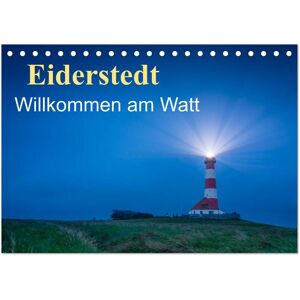 Eiderstedt - Willkommen Am Watt (Tischkalender 2025 Din A5 Quer) Calvendo Monatskalender