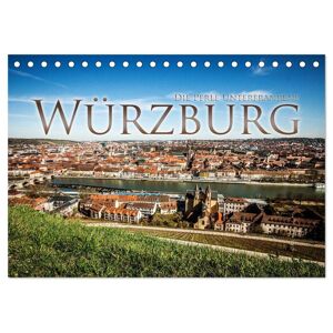 Würzburg - Die Perle Unterfrankens (Tischkalender 2025 Din A5 Quer) Calvendo Monatskalender