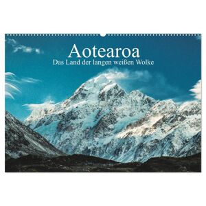 Aotearoa - Das Land Der Langen Weißen Wolke (Wandkalender 2025 Din A2 Quer) Calvendo Monatskalender