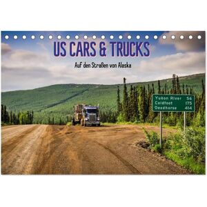 Us Cars & Trucks In Alaska (Tischkalender 2025 Din A5 Quer) Calvendo Monatskalender