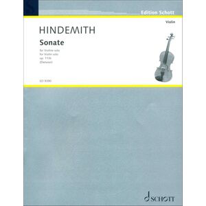 Schott Hindemith Sonate op. 11/6