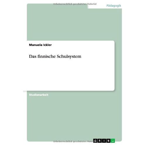 Manuela Ickler – Das finnische Schulsystem