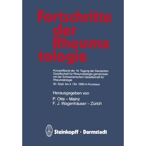 P. Otte – GEBRAUCHT Fortschritte der Rheumatologie: Kongreßband der 19.Tagung der Deutschen Gesellschaft für Rheumatologie gemeinsam mit der Schweizerischen Gesellschaft … der Deutschen Gesellschaft Rheumatologie) – Preis vom 08.01.2024 05:55:10 h