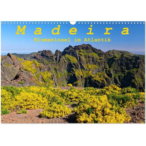 Calvendo Madeira Blumeninsel Im Atlantik (Wandkalender 2024 Din A3 Quer) Calvendo Monatskalender