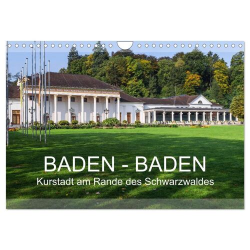 Baden-Baden Kurstadt Am Rande Des Schwarzwaldes (Wandkalender 2024 Din A4 Quer) Calvendo Monatskalender