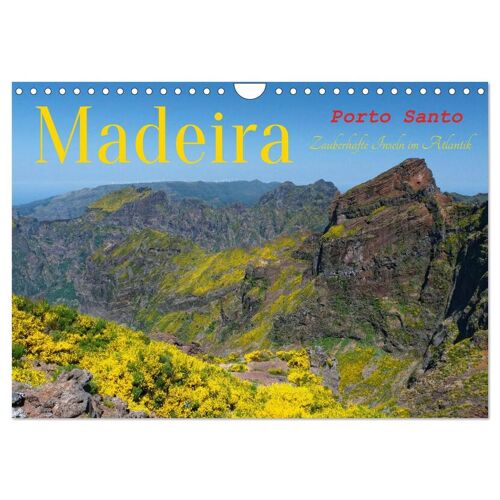 Calvendo Madeira Und Porto Santo (Wandkalender 2024 Din A4 Quer) Calvendo Monatskalender