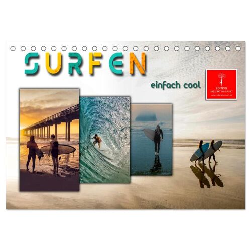 Calvendo Surfen – Einfach Cool (Tischkalender 2024 Din A5 Quer) Calvendo Monatskalender
