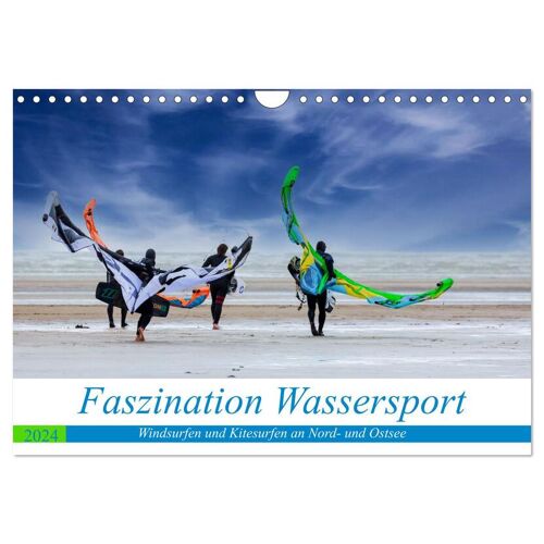 Calvendo Faszination Wassersport – Windsurfen Und Kitesurfen An Nord- Und Ostsee (Wandkalender 2024 Din A4 Quer) Calvendo Monatskalender