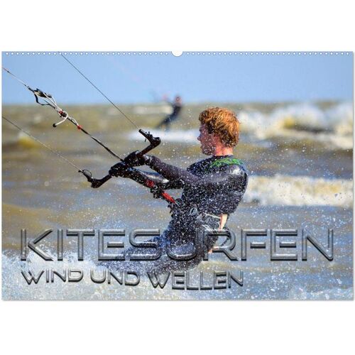 Calvendo Verlag Kitesurfen – Wind Und Wellen (Wandkalender 2024 Din A2 Quer) Calvendo Monatskalender